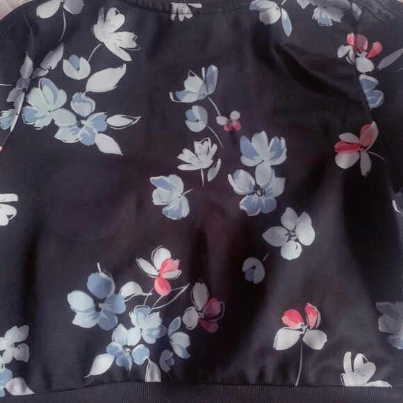 Adidas Girls Floral Satin Bomber Track Suit Jacket Size 2T - Picture 6 of 8